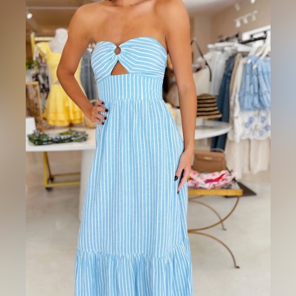 LSPACE Melody Blue Dress M - Picture 3 of 10